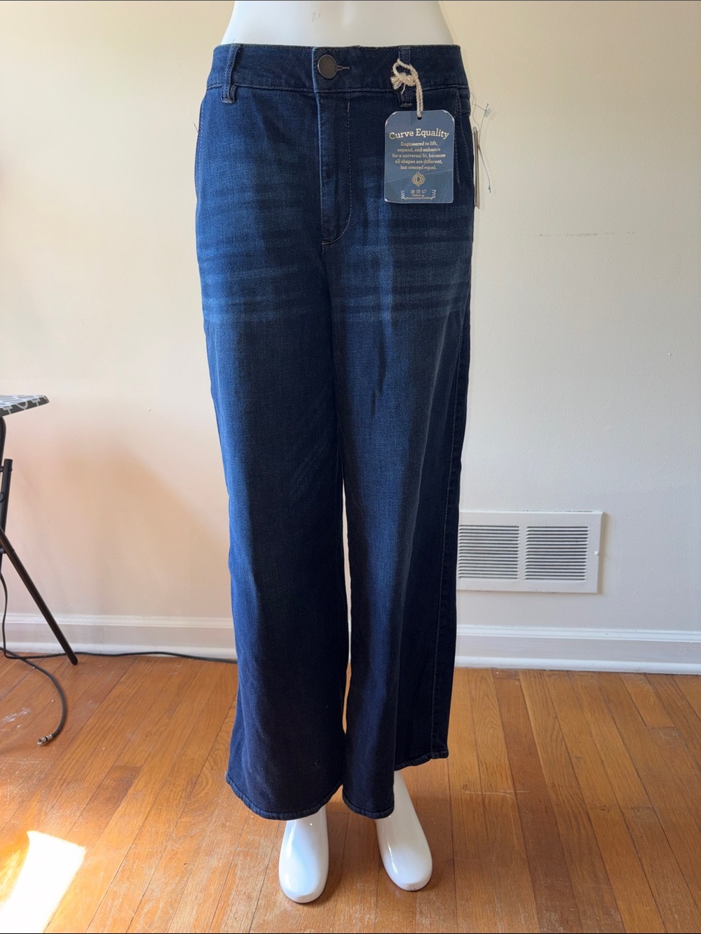 Democracy Dark Indigo Wide-Leg Jeans